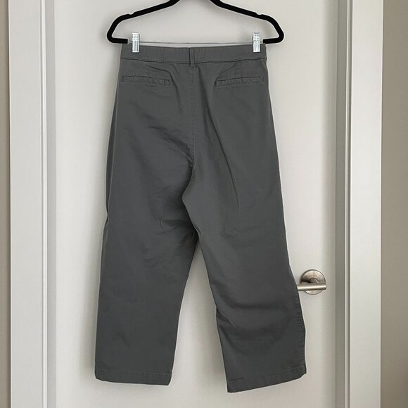 Cotton Twill Capri Pant Croft & Barrow Gray Size 16 - Picture 3 of 5